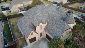 Newly completed roof installation by Alpha Roofing